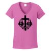 Ladies Heavy Cotton™ 100% Cotton V-Neck T-Shirt Thumbnail