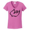 Ladies Heavy Cotton™ 100% Cotton V-Neck T-Shirt Thumbnail