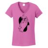 Ladies Heavy Cotton™ 100% Cotton V-Neck T-Shirt Thumbnail