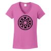 Ladies Heavy Cotton™ 100% Cotton V-Neck T-Shirt Thumbnail