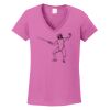 Ladies Heavy Cotton™ 100% Cotton V-Neck T-Shirt Thumbnail