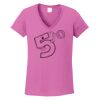 Ladies Heavy Cotton™ 100% Cotton V-Neck T-Shirt Thumbnail