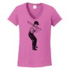 Ladies Heavy Cotton™ 100% Cotton V-Neck T-Shirt Thumbnail