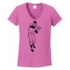 Ladies Heavy Cotton™ 100% Cotton V-Neck T-Shirt Thumbnail