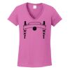 Ladies Heavy Cotton™ 100% Cotton V-Neck T-Shirt Thumbnail