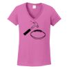 Ladies Heavy Cotton™ 100% Cotton V-Neck T-Shirt Thumbnail