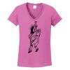 Ladies Heavy Cotton™ 100% Cotton V-Neck T-Shirt Thumbnail