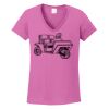 Ladies Heavy Cotton™ 100% Cotton V-Neck T-Shirt Thumbnail
