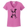 Ladies Heavy Cotton™ 100% Cotton V-Neck T-Shirt Thumbnail