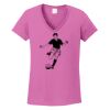 Ladies Heavy Cotton™ 100% Cotton V-Neck T-Shirt Thumbnail