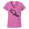 Ladies Heavy Cotton™ 100% Cotton V-Neck T-Shirt Thumbnail