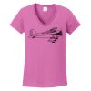 Ladies Heavy Cotton™ 100% Cotton V-Neck T-Shirt Thumbnail