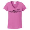 Ladies Heavy Cotton™ 100% Cotton V-Neck T-Shirt Thumbnail