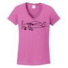 Ladies Heavy Cotton™ 100% Cotton V-Neck T-Shirt Thumbnail