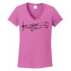 Ladies Heavy Cotton™ 100% Cotton V-Neck T-Shirt Thumbnail
