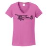 Ladies Heavy Cotton™ 100% Cotton V-Neck T-Shirt Thumbnail