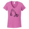 Ladies Heavy Cotton™ 100% Cotton V-Neck T-Shirt Thumbnail