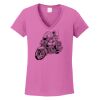 Ladies Heavy Cotton™ 100% Cotton V-Neck T-Shirt Thumbnail