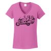 Ladies Heavy Cotton™ 100% Cotton V-Neck T-Shirt Thumbnail
