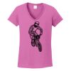 Ladies Heavy Cotton™ 100% Cotton V-Neck T-Shirt Thumbnail