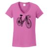 Ladies Heavy Cotton™ 100% Cotton V-Neck T-Shirt Thumbnail