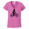 Ladies Heavy Cotton™ 100% Cotton V-Neck T-Shirt Thumbnail