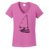 Ladies Heavy Cotton™ 100% Cotton V-Neck T-Shirt Thumbnail