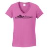 Ladies Heavy Cotton™ 100% Cotton V-Neck T-Shirt Thumbnail
