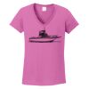 Ladies Heavy Cotton™ 100% Cotton V-Neck T-Shirt Thumbnail