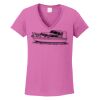 Ladies Heavy Cotton™ 100% Cotton V-Neck T-Shirt Thumbnail