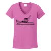 Ladies Heavy Cotton™ 100% Cotton V-Neck T-Shirt Thumbnail
