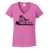 Ladies Heavy Cotton™ 100% Cotton V-Neck T-Shirt Thumbnail