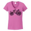 Ladies Heavy Cotton™ 100% Cotton V-Neck T-Shirt Thumbnail