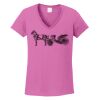 Ladies Heavy Cotton™ 100% Cotton V-Neck T-Shirt Thumbnail