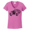 Ladies Heavy Cotton™ 100% Cotton V-Neck T-Shirt Thumbnail