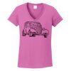 Ladies Heavy Cotton™ 100% Cotton V-Neck T-Shirt Thumbnail