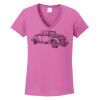 Ladies Heavy Cotton™ 100% Cotton V-Neck T-Shirt Thumbnail