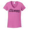Ladies Heavy Cotton™ 100% Cotton V-Neck T-Shirt Thumbnail