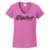 Ladies Heavy Cotton™ 100% Cotton V-Neck T-Shirt Thumbnail