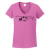Ladies Heavy Cotton™ 100% Cotton V-Neck T-Shirt Thumbnail