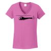 Ladies Heavy Cotton™ 100% Cotton V-Neck T-Shirt Thumbnail