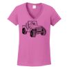 Ladies Heavy Cotton™ 100% Cotton V-Neck T-Shirt Thumbnail