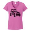Ladies Heavy Cotton™ 100% Cotton V-Neck T-Shirt Thumbnail