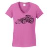 Ladies Heavy Cotton™ 100% Cotton V-Neck T-Shirt Thumbnail