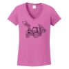 Ladies Heavy Cotton™ 100% Cotton V-Neck T-Shirt Thumbnail