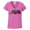 Ladies Heavy Cotton™ 100% Cotton V-Neck T-Shirt Thumbnail