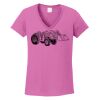 Ladies Heavy Cotton™ 100% Cotton V-Neck T-Shirt Thumbnail