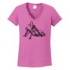 Ladies Heavy Cotton™ 100% Cotton V-Neck T-Shirt Thumbnail