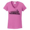 Ladies Heavy Cotton™ 100% Cotton V-Neck T-Shirt Thumbnail
