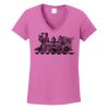 Ladies Heavy Cotton™ 100% Cotton V-Neck T-Shirt Thumbnail